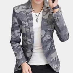 Jassen Heren*Claudiu - Trendy camouflage zomerjasje voor heren