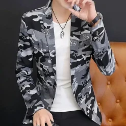 Jassen Heren*Claudiu - Trendy camouflage zomerjasje voor heren