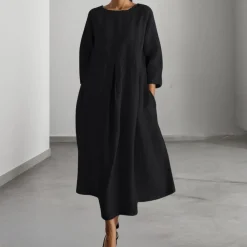 Jurken & Jumpsuits Dames*Comfortabele losvallende damesjurk voor de zomer