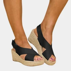 Damesschoenen*Comfortabele zomerse sleehak sandalen voor dames