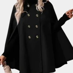 Jassen Dames*Corinne - Elegante en knusse capejas voor dames, perfect voor de lente en zomer. Zwart