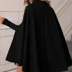 Jassen Dames*Corinne - Elegante en knusse capejas voor dames, perfect voor de lente en zomer. Zwart