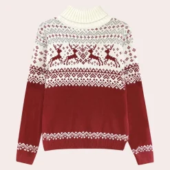 Truien & Vesten Dames*CORRINA - Stijlvolle Kersttrui voor Dames Rood