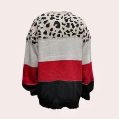 Truien & Vesten Dames*Cualli - Stijlvolle Zomersweater met luipaardprint voor dames