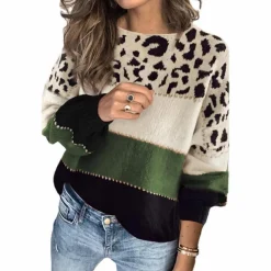 Truien & Vesten Dames*Cualli - Stijlvolle Zomersweater met luipaardprint voor dames