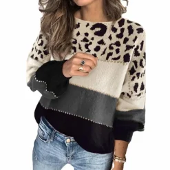 Truien & Vesten Dames*Cualli - Stijlvolle Zomersweater met luipaardprint voor dames