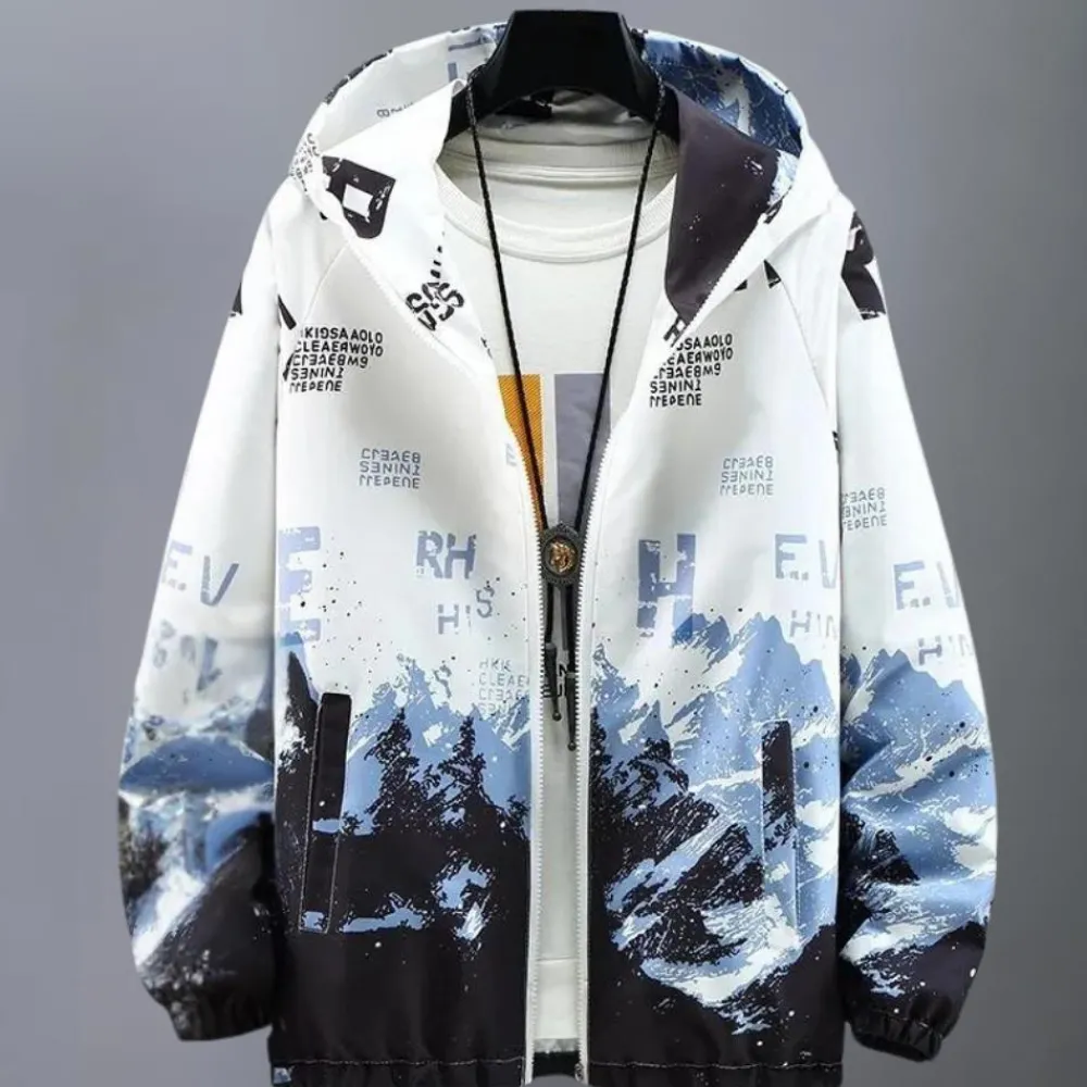 Jassen Heren*CURTIS - Veelzijdige Lente/Zomer Jas met Kap voor Heren