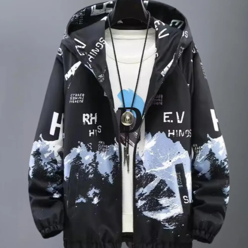 Jassen Heren*CURTIS - Veelzijdige Lente/Zomer Jas met Kap voor Heren