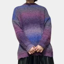 Truien & Vesten Dames*CYNTHIA - Elegante Gebreide Zomerse Trui voor Dames Donker paars