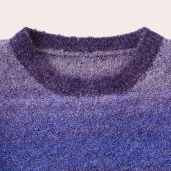 Truien & Vesten Dames*CYNTHIA - Elegante Gebreide Zomerse Trui voor Dames Donker paars