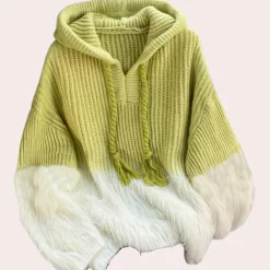 Jassen Dames*CYRENA - Luchtige Zomerse Gebreide Trui voor Dames Groen