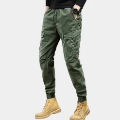 Broeken Heren*Daan - Heren cargo broek met meerdere zakken voor de zomer