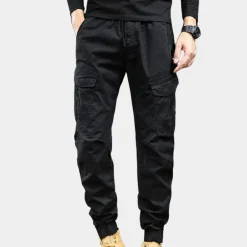 Broeken Heren*Daan - Heren cargo broek met meerdere zakken voor de zomer