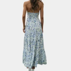 Jurken & Jumpsuits Dames*Dagmar - Lange zomerjurk met halternek