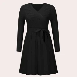 Jurken & Jumpsuits Dames*Dahlia - Modieuze Plooi Midi Zomerjurk voor dames