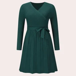 Jurken & Jumpsuits Dames*Dahlia - Modieuze Plooi Midi Zomerjurk voor dames