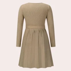 Jurken & Jumpsuits Dames*Dahlia - Modieuze Plooi Midi Zomerjurk voor dames