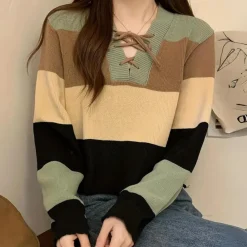 Truien & Vesten Dames*DAIANA - Modieuze Zomerse Gewas Trui voor Dames Groen