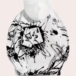 Truien & Vesten Heren*DALE - Lichte Bedrukte Hoodie voor Heren - Zomereditie Wit