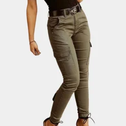 Broeken & Rokken Dames*Dames casual cargo jeans voor de zomer
