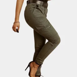 Broeken & Rokken Dames*Dames casual cargo jeans voor de zomer