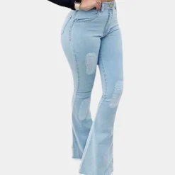 Broeken & Rokken Dames*Dames trendy uitlopende zomerbroek