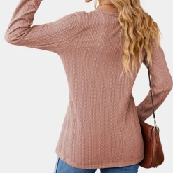 Topjes & Shirts Dames*Damesshirt met lange mouwen - Luchtige Zomereditie