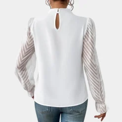 Topjes & Shirts Dames*Damestop met lange mouwen - Luchtige Zomereditie