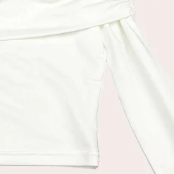 Topjes & Shirts Dames*Damestop met lange mouwen en off-shoulder voor de zomer