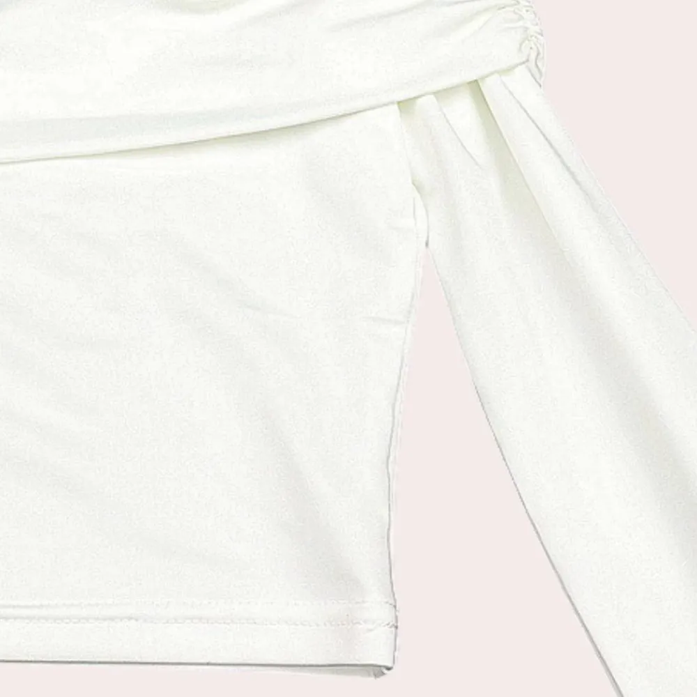 Topjes & Shirts Dames*Damestop met lange mouwen en off-shoulder voor de zomer