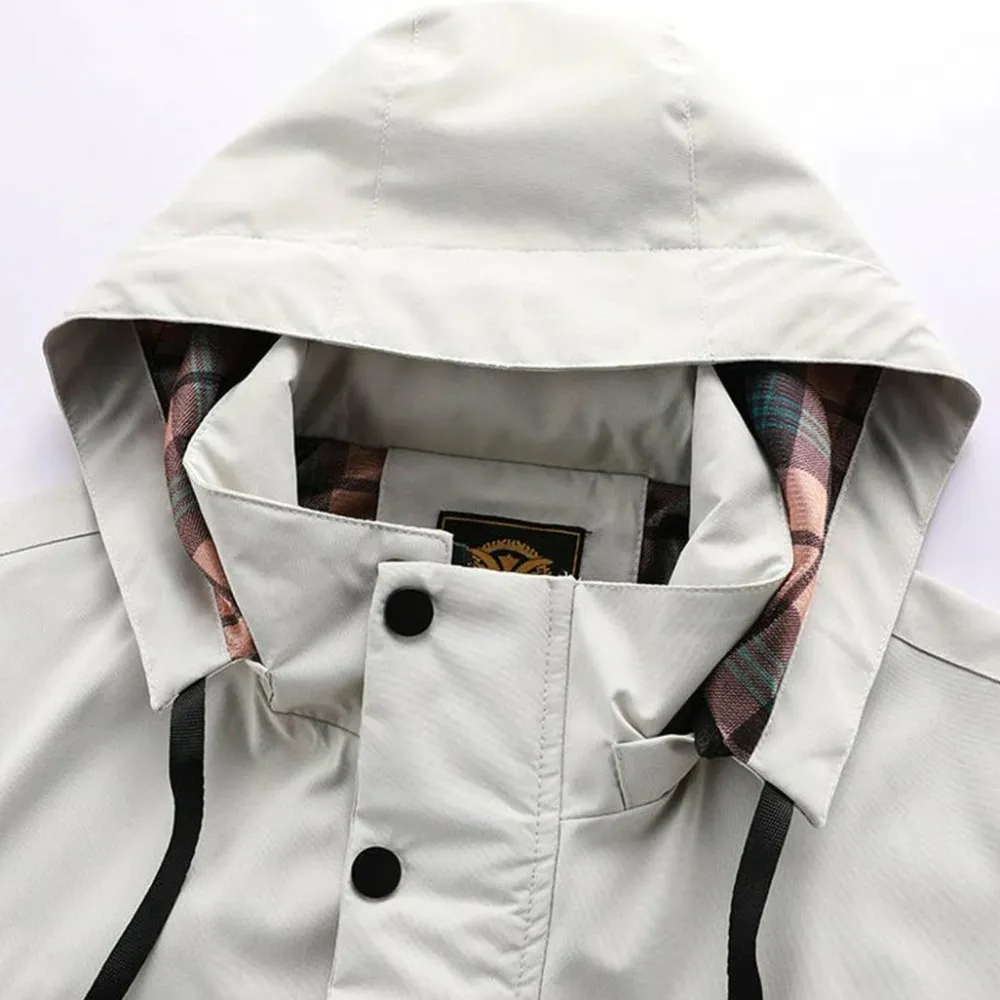 Jassen Heren*DAMIAN - Regenjas met capuchon voor heren