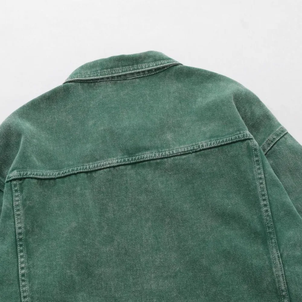 Jassen Heren*DAMIR - Elegante Zomerse Spijkerjas voor Heren Groen