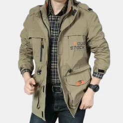 Jassen Heren*Damond - Lichte cargo zomerjas voor heren