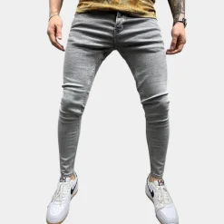 Broeken Heren*Darrell - Casual skinny herenbroek voor de zomer