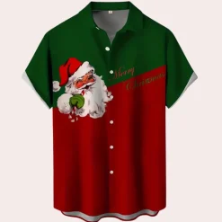 Shirts Heren*DAVID - Luxe Zomeroverhemd voor Heren Rood