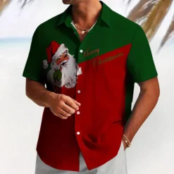 Shirts Heren*DAVID - Luxe Zomeroverhemd voor Heren Rood