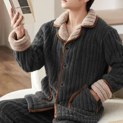 Sets Heren*Dawson - Comfortabele Lange Mouw Zomer Pyjama Set voor Mannen