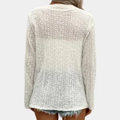 Blazers & Blouses Dames*Dax - Ademende zomer blazer voor dames - Perfect voor Lente en Zomer Wit