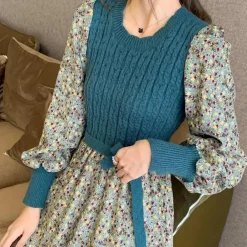 Jurken & Jumpsuits Dames*DAYSI - Elegante Zomer Jurk voor Dames Blauw