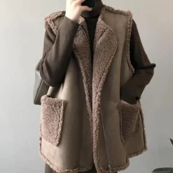 Truien & Vesten Dames*DAYYSI - Moderne Zomervest voor Dames Bruin