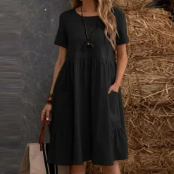 Jurken & Jumpsuits Dames*DEARBHLA - Casual zomerjurk voor zonnige dagen