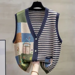 Truien & Vesten Dames*DEBORAH - Zomerse Casual Vest voor dames Gemengde kleur