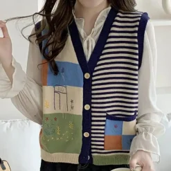 Truien & Vesten Dames*DEBORAH - Zomerse Casual Vest voor dames Gemengde kleur