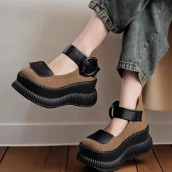 Damesschoenen*Denyse - Zomerse casual schoenen met riem voor dames