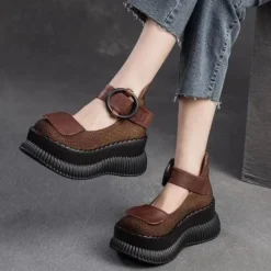 Damesschoenen*Denyse - Zomerse casual schoenen met riem voor dames