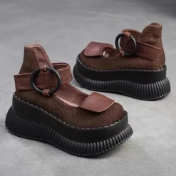 Damesschoenen*Denyse - Zomerse casual schoenen met riem voor dames