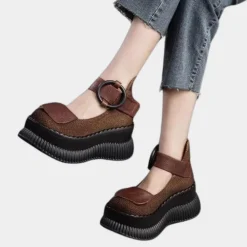 Damesschoenen*Denyse - Zomerse casual schoenen met riem voor dames