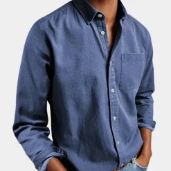 Shirts Heren*Desi - Klassiek effen zomer overhemd voor mannen