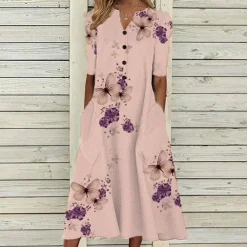 Jurken & Jumpsuits Dames*Destiny - Zomerse Bloemen Jurk