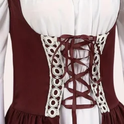 Jurken & Jumpsuits Dames*Dimitra - Vintage Geïnspireerde Zomerse Oktoberfest Maxi Jurk